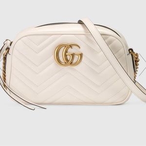 Gucci GG Marmont Small Shoulder Bag White